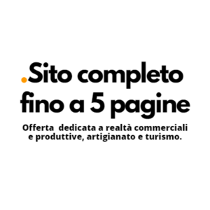 Sito completo fino a 5 pagine commercio